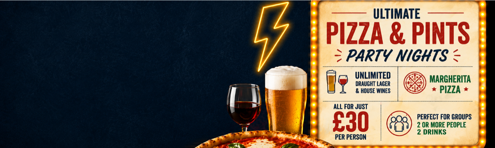 ultimate pizza & pints party nights