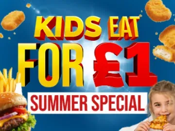 kids eat for £1 summer special